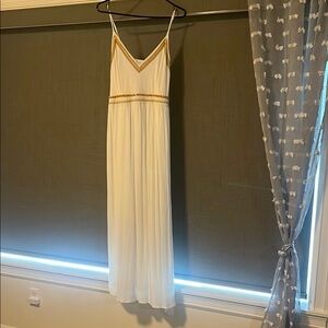 Japna Cream Tan Spaghetti Strap Maxi Dress